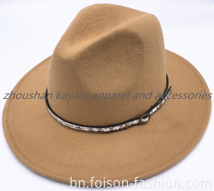 নতুন শৈলী কালো মহিলা অনুভূত ক্যাপ চূড়ান্ত করা ক্যাপ পলিয়েস্টার4 New Style Black Ladies Felt Cap Finalize The Cap Polyester4